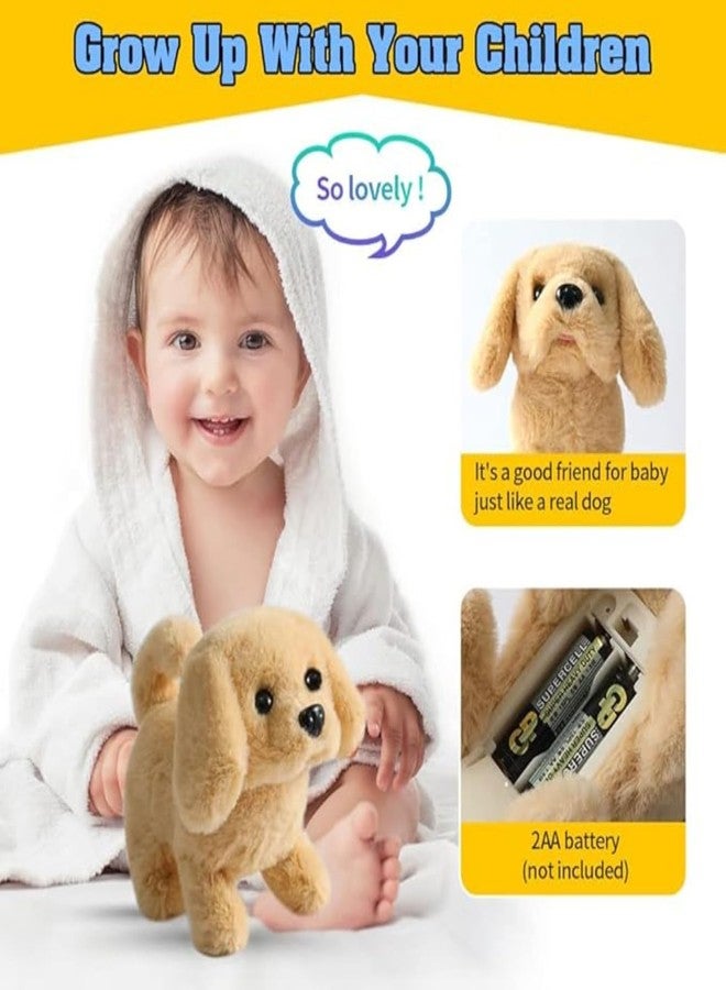 BIYALI Interactive Plush Puppy Toy - Walking and Barking Dog with Soft Fur, Cute Polka Dot Collar, Huggable Design, Engaging Play Features, and Ideal Birthday for Kids - 1Pcs, Multi - Image 5